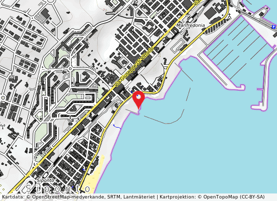 Ex fogna manfredonia 30 mt sn på kartan
