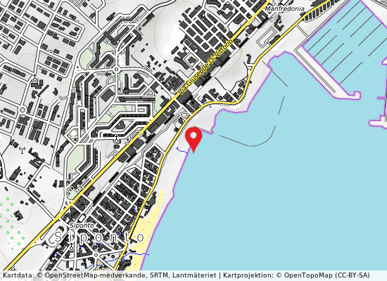 Ex fogna manfredonia 30 mt dx på kartan
