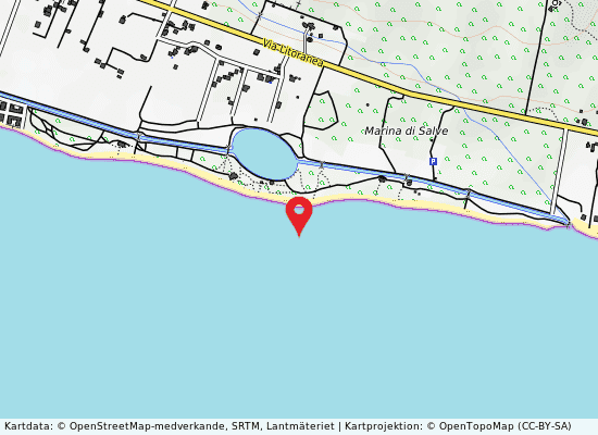 Marina di pescoluse på kartan