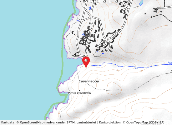 La colba på kartan