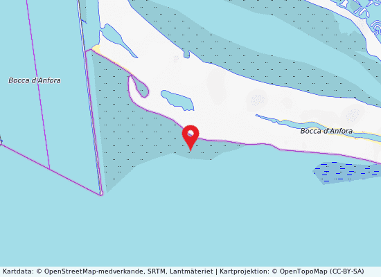 Porto buso est på kartan